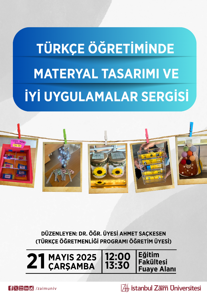 Türkçe Öğretiminde Materyal Tasarımı ve İyi Uygulamalar Sergisi