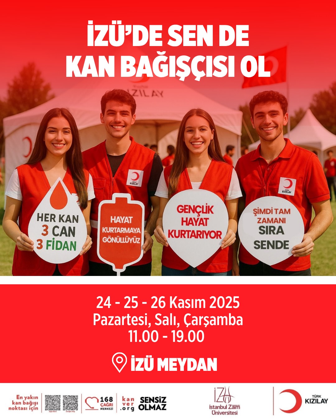 İZÜ'de Sen de Kan Bağışçısı Ol