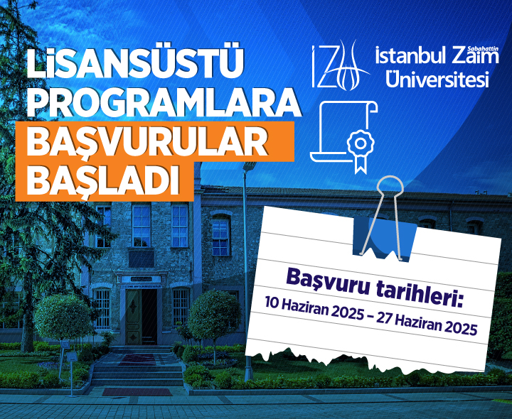 Kariyerini İZÜ'nün lisansüstü programlarından biriyle taçlandır! 🎓