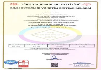İZÜ Yönetim Sistemleri