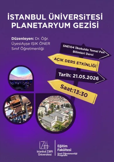 Sınıf Öğretmenliği Programı Planetaryum Gezisi