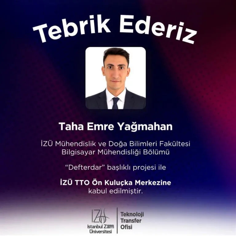 “Defterdar” Projesi Ön Kuluçka Merkezimize Kabul Edildi!